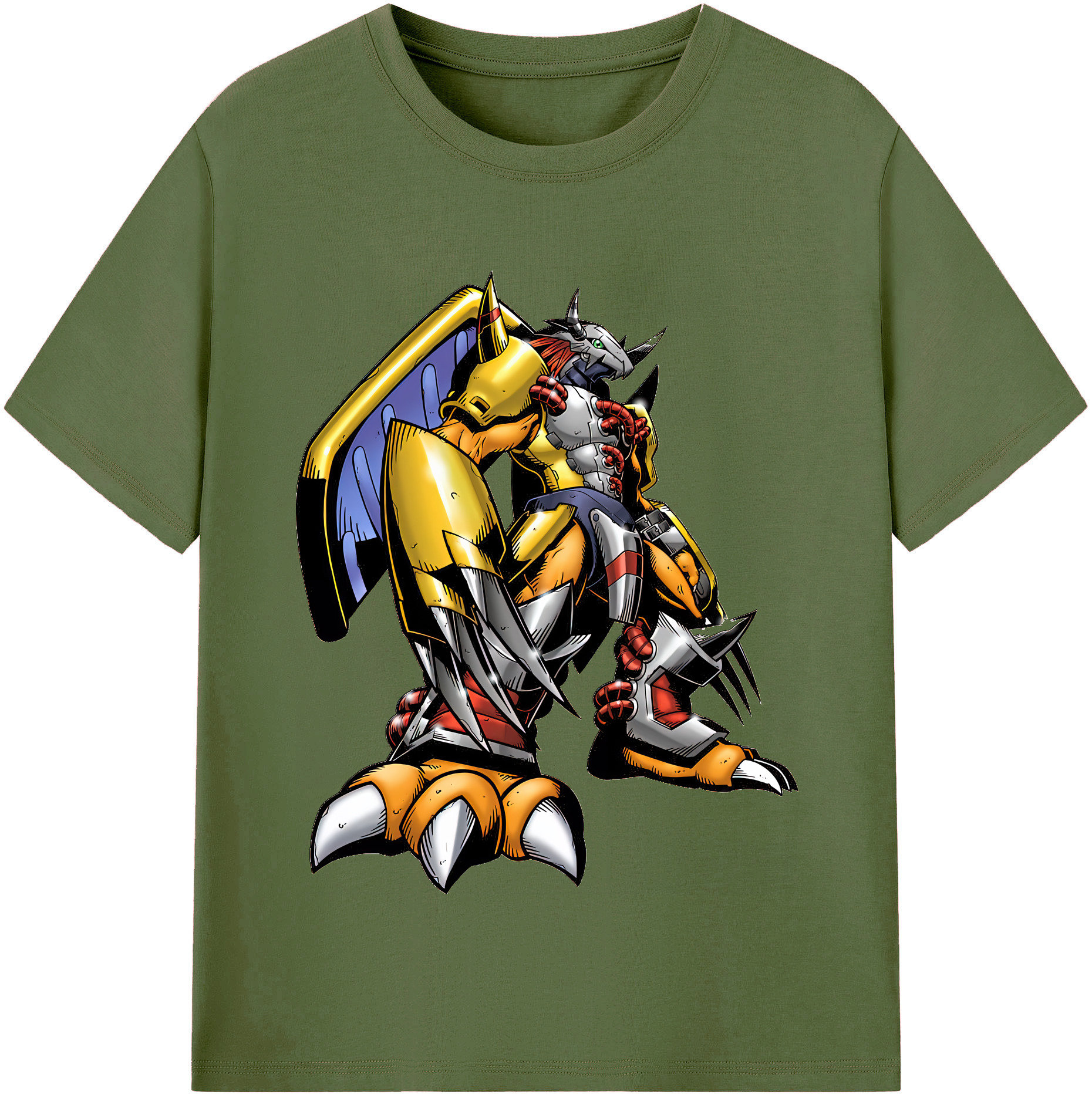 （画像用） Digimon デジタルモンスター/デジモン 綿100％半袖Tシャツ（フロントプリント）